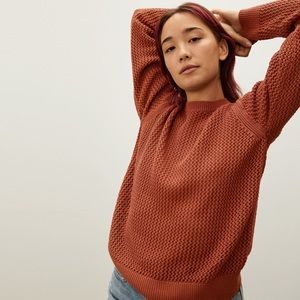 Everlane Women's Crewneck Sweater in Rust